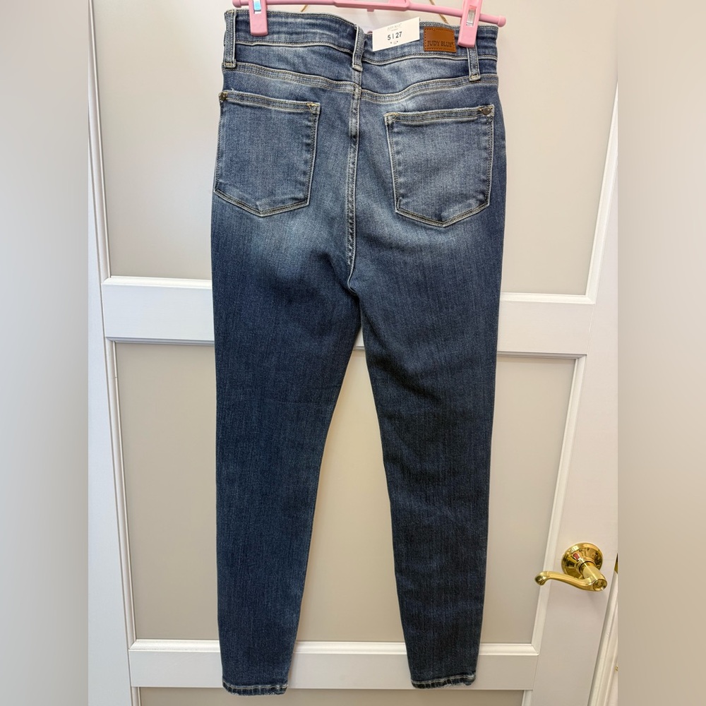 Judy Blue High Rise Denim Skinny 5 Button Jeans - Picture 4 of 10